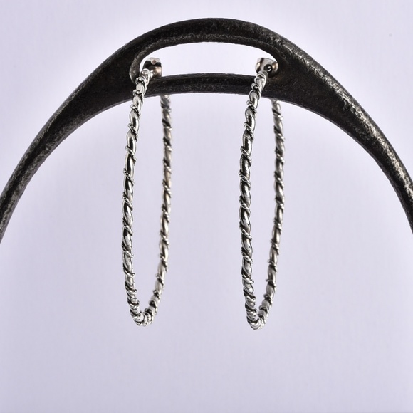 Jewelry - Handmade Sterling Silver Hoop Earrings